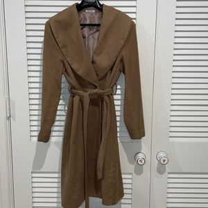 Hot Touch Faux Wrap Trench coat